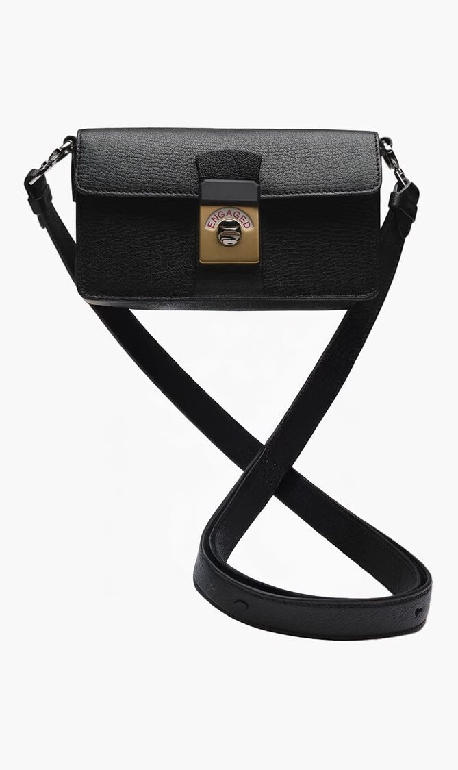 CLUTCH FLAP HANDBAG BLACK