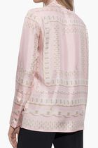 FORMAL SHIRT VERSACE TREASURE FOULARD ON SILK TWILL