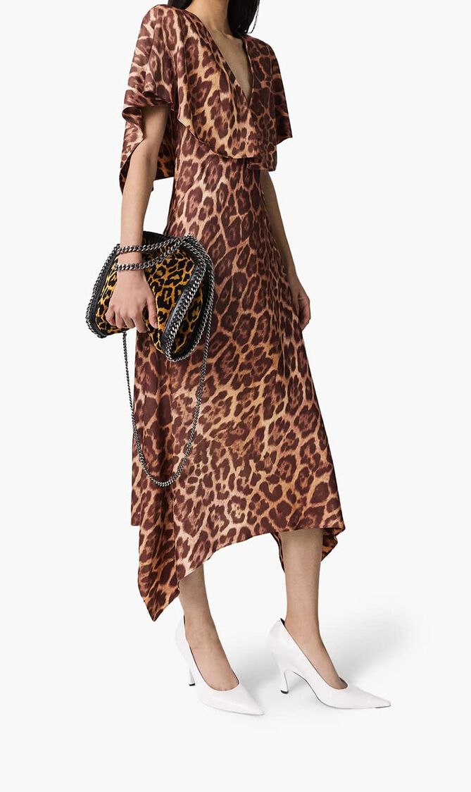 Leopard Shawl Maxi Dress