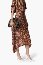 Leopard Shawl Maxi Dress