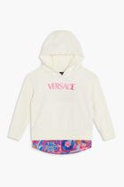DRESS FELPA + POPELINE KALEIDOSCOPIC BAROCCO KIDS + ST. LOGO