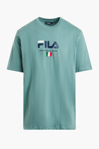 GRAPHIC TEE FLAT PRINT AND EMBROIDERY