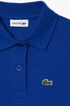 Pleated Hem Pique Polo Shirt