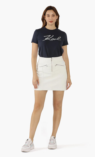 Zipped Pocket Skirt