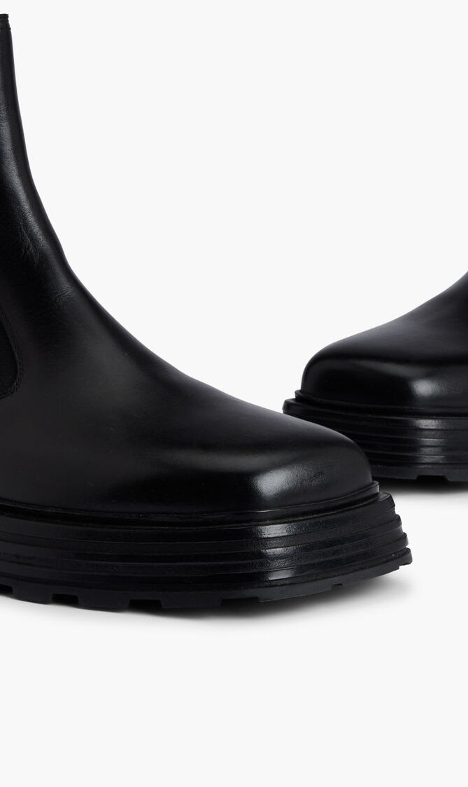 ANKLE BOOT SEMI-SHINY CALF LEATHER