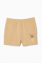 Double-Face Printed Pique Jogger Shorts