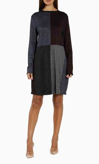 Redlo Knitted Colorblock Dress