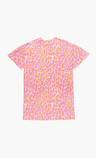 Leopard T-shirt Dress