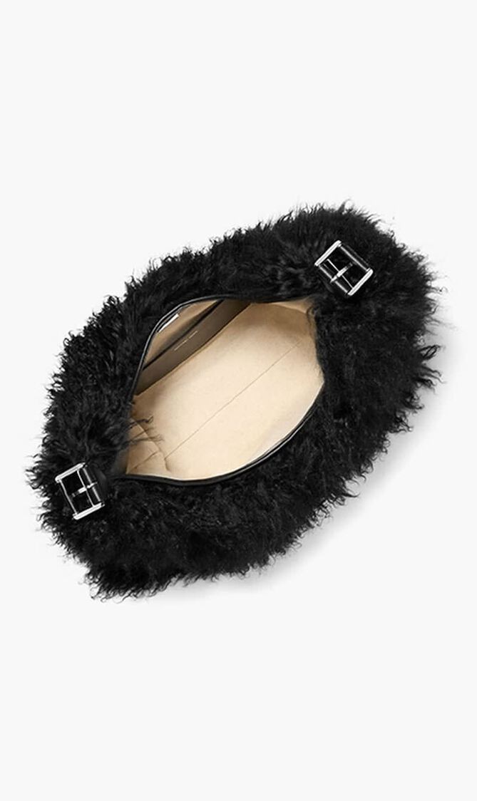 Nolita Large Shearling Leather Hobo Shoulder Bag