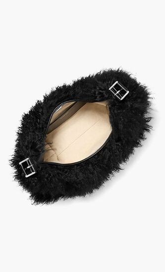 Nolita Large Shearling Leather Hobo Shoulder Bag