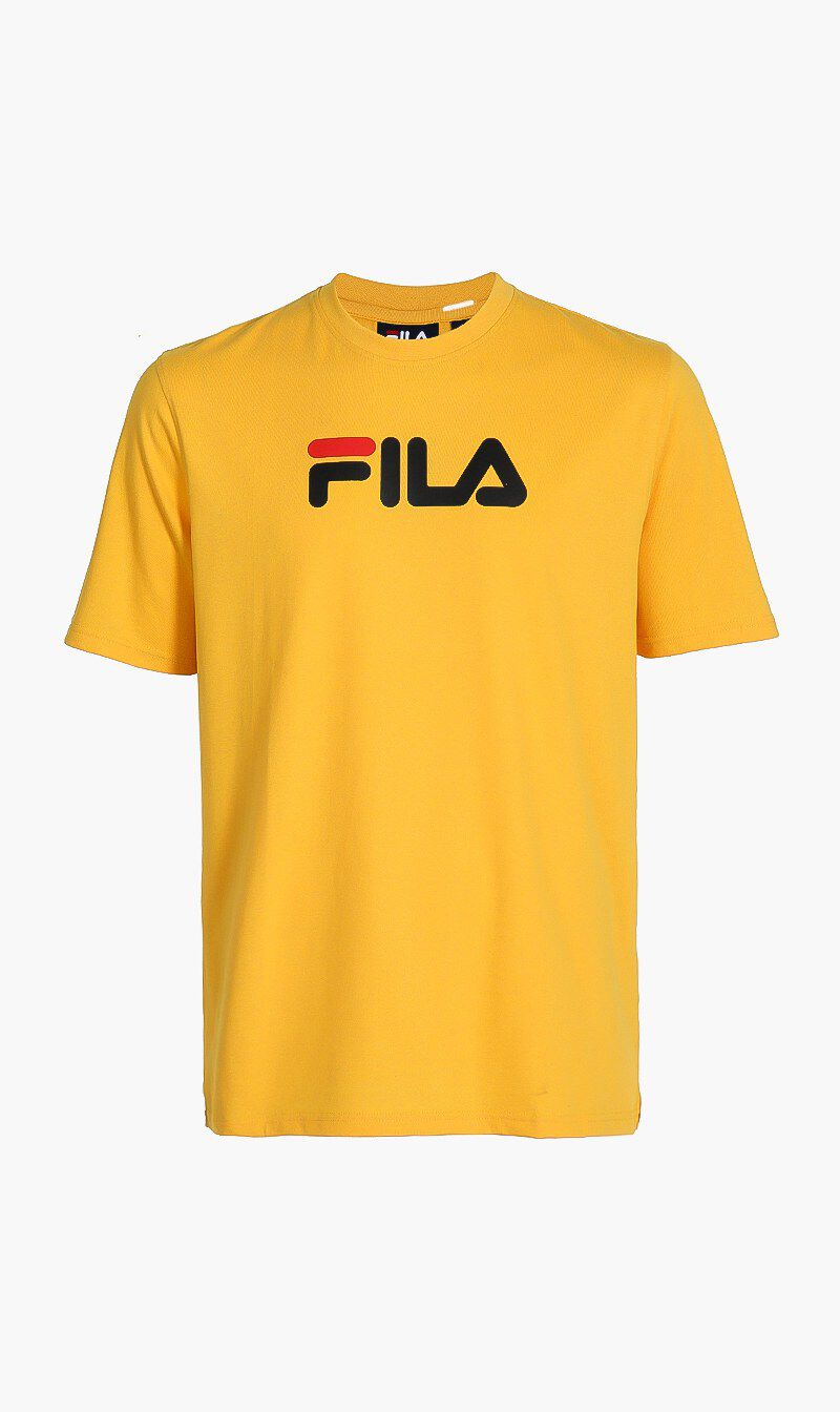 Yellow fila shirt men new arrivals