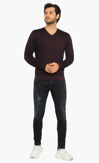 V-Neck Wool Sweater