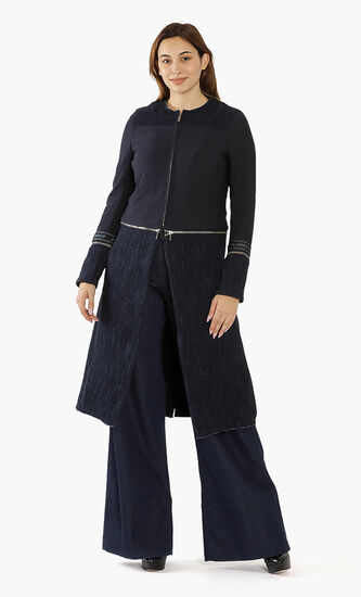 Tweed Zipped Coat