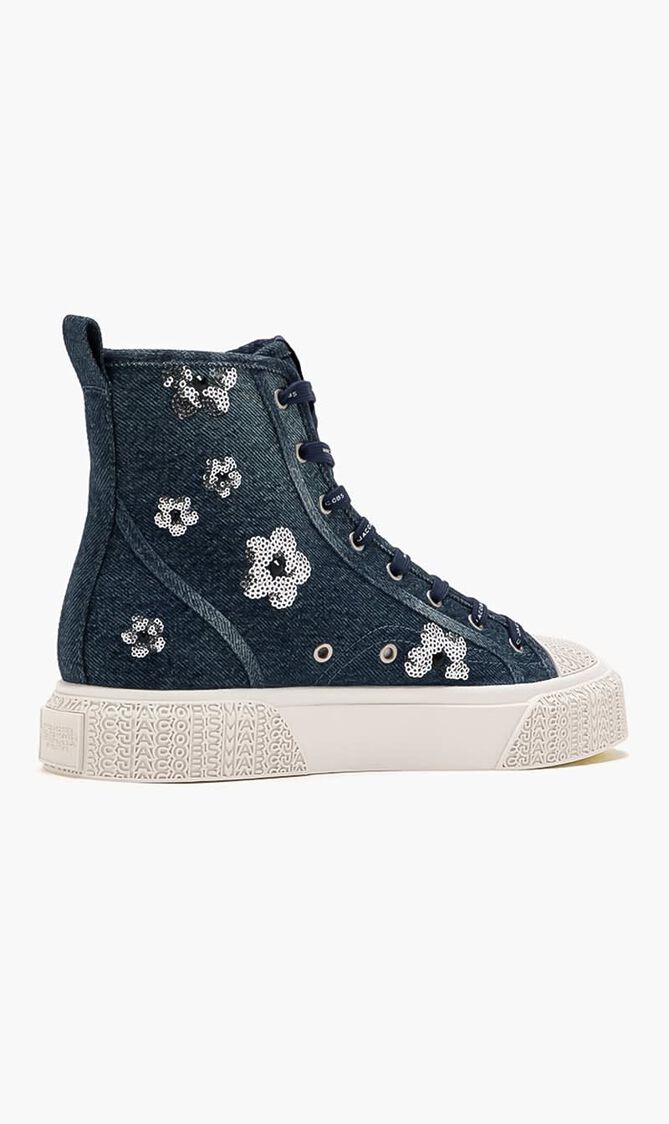 The Daisy Denim High Top Sneakers