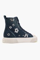 The Daisy Denim High Top Sneakers