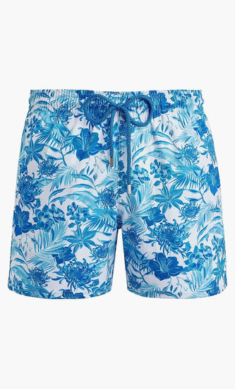 Tahiti Flowers Stretch Swim Shorts