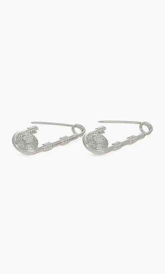 EARRINGS SAFETY PIN DROP