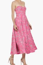 Amelia Floral Jacquard Midi Dress