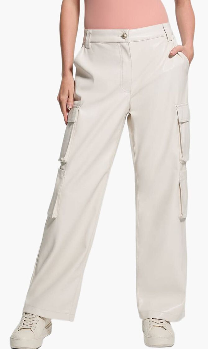 Kori Faux Leather Cargo Pant