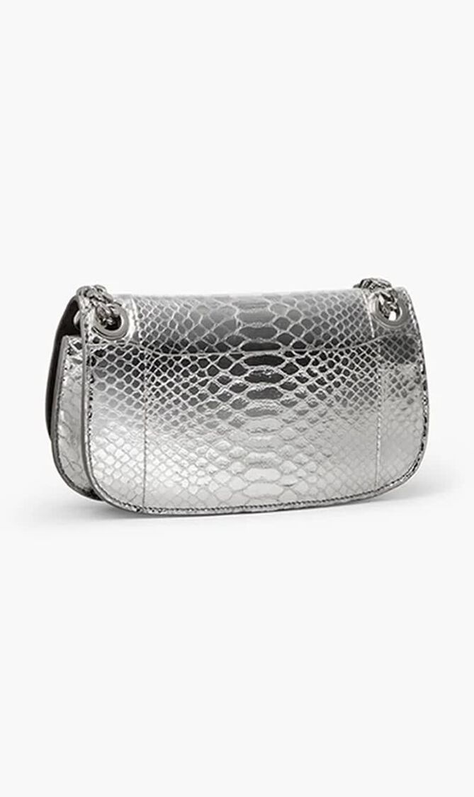 Embossed Leather Envelope Bag