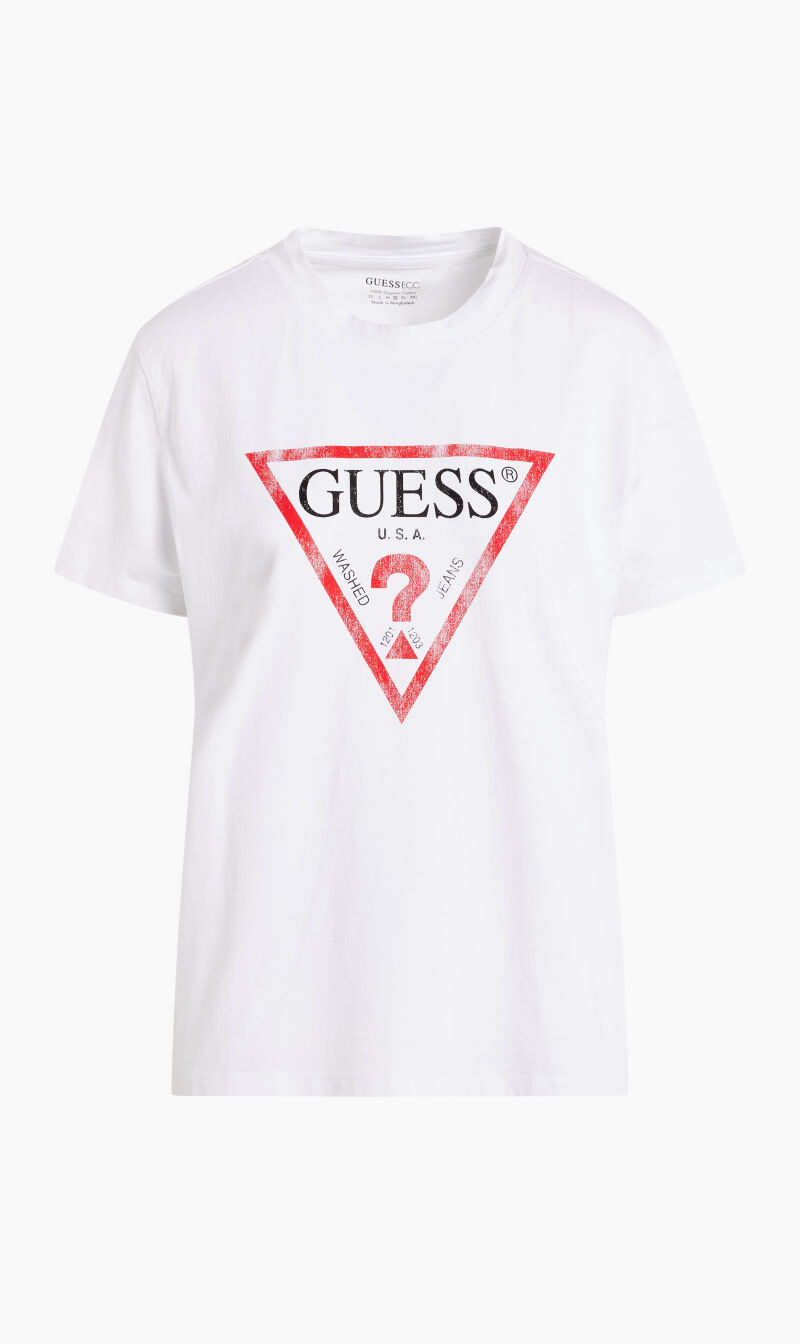 Buy GUESS Classic Fit Logo T shirt for AED 95.00 The Deal Outlet