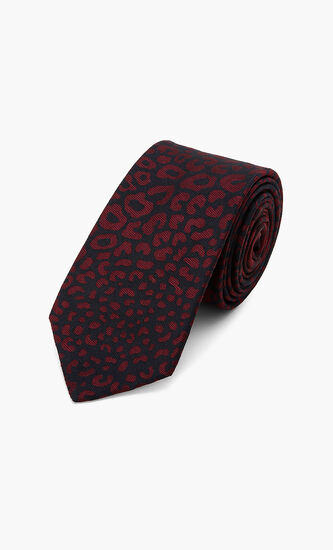 Printed Narrow Silk Tie