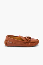 LEATHER LOAFER WITH TUNNELS