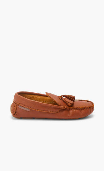 LEATHER LOAFER WITH TUNNELS