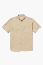 Natural Dye Cotton Poplin Button-Down Shirt