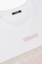 T-SHIRT COTTON JERSEY WITH TWILL POLY COUPE DES DIEUX BAROCCO FOULARD