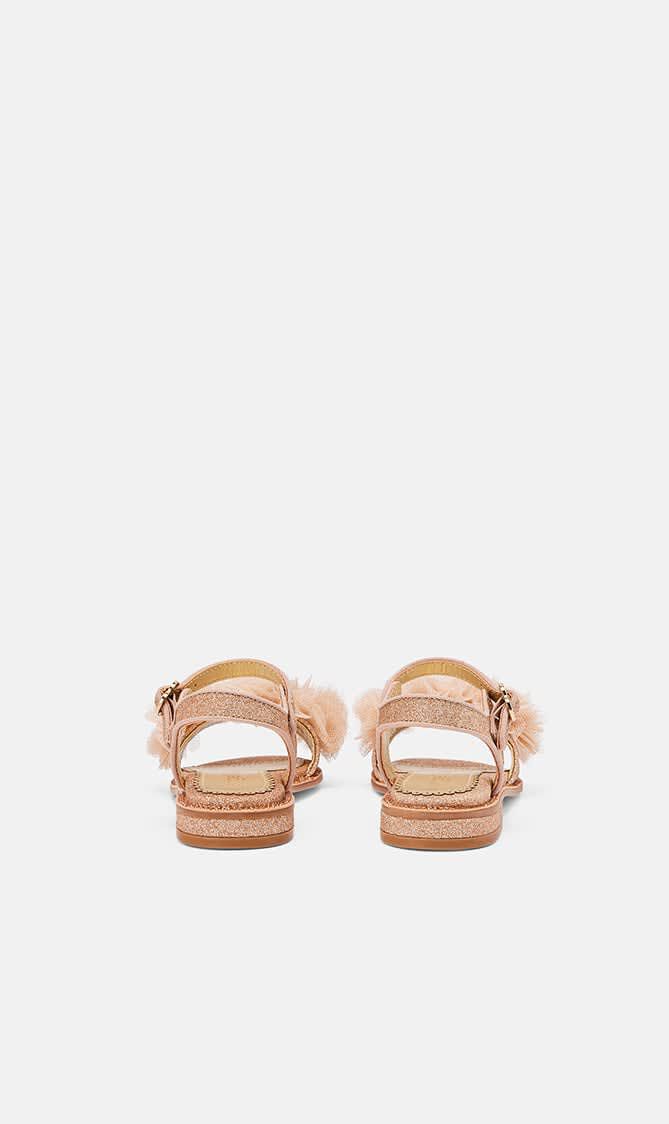 CARMEN CORSAGE SANDAL ROSE GOLD