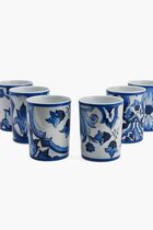 DGA MEDITERRANEAN BLUE 6 PIECES GLASS SET