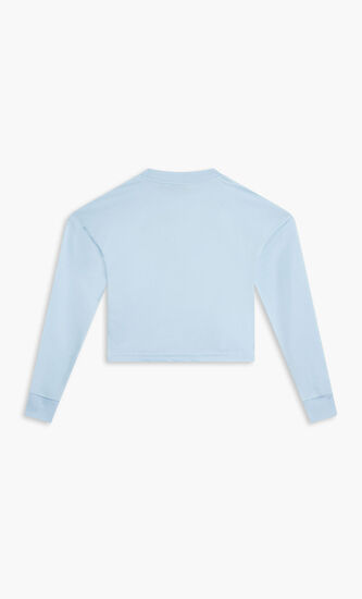 LOOSE HEM CREW SMAL ARCH LOGO PUFF PRINT