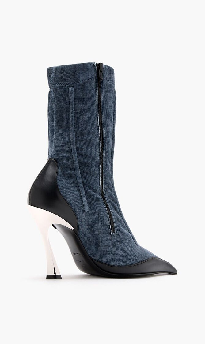 Corset ankle boots