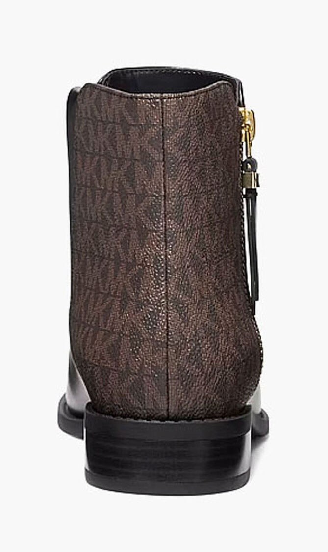 Britt Signature Logo Trim Ankle Boots