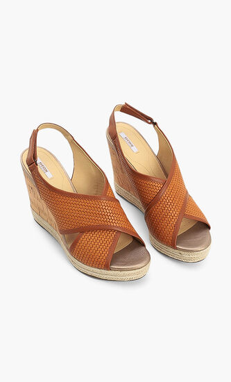 Janira Woven Wedge Sandals