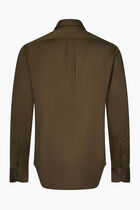 Cotton and Silk Blend Button Down Shirt