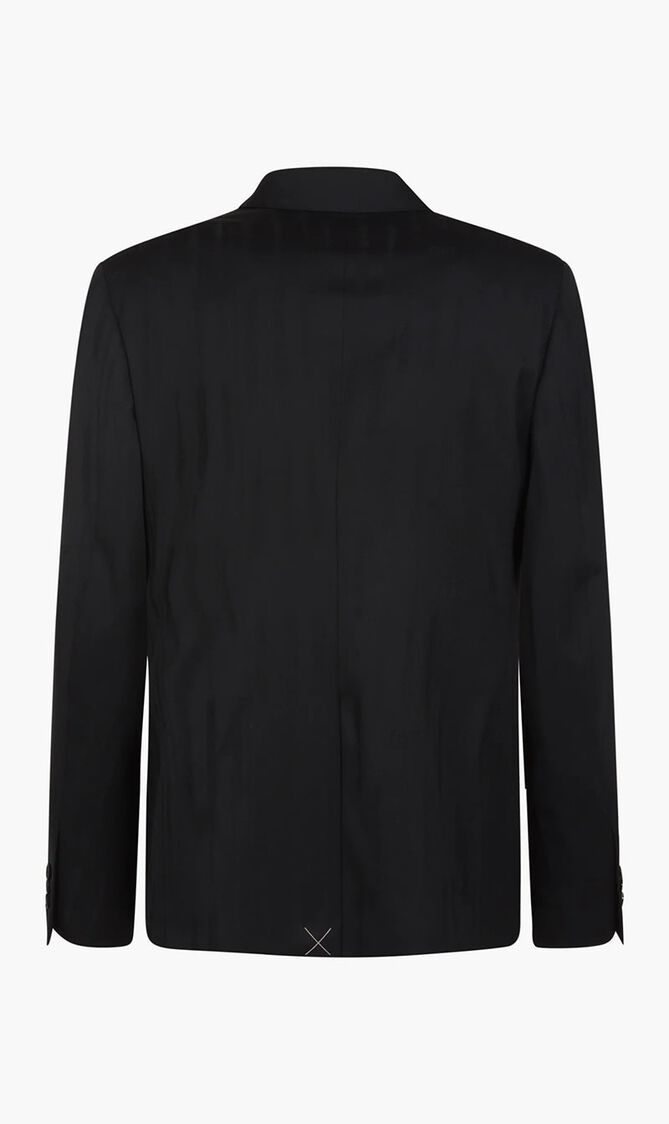 SHIBORI JACQ SLIM DB JKT BLACK NO COLOR