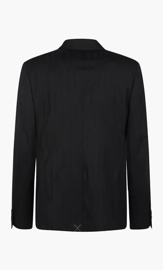 SHIBORI JACQ SLIM DB JKT BLACK NO COLOR