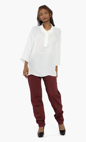 Plain Silk Blouse