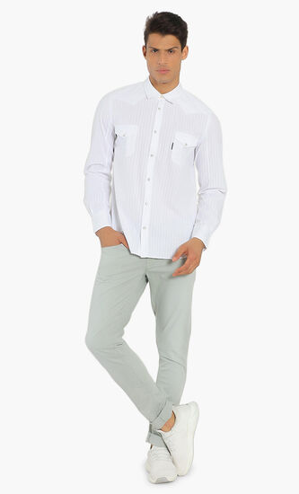 Chest Pocket Long Sleeves Shirt