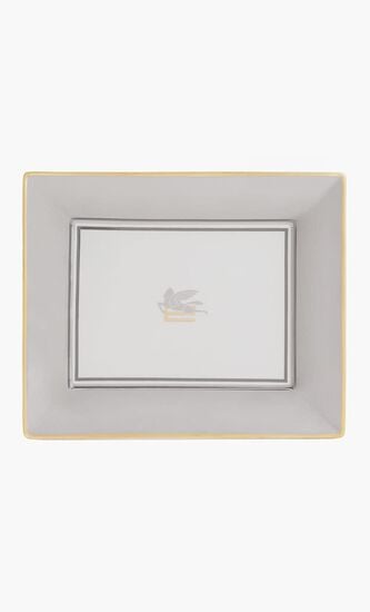 Pegaso Trinket Tray Rectangular Small Grey