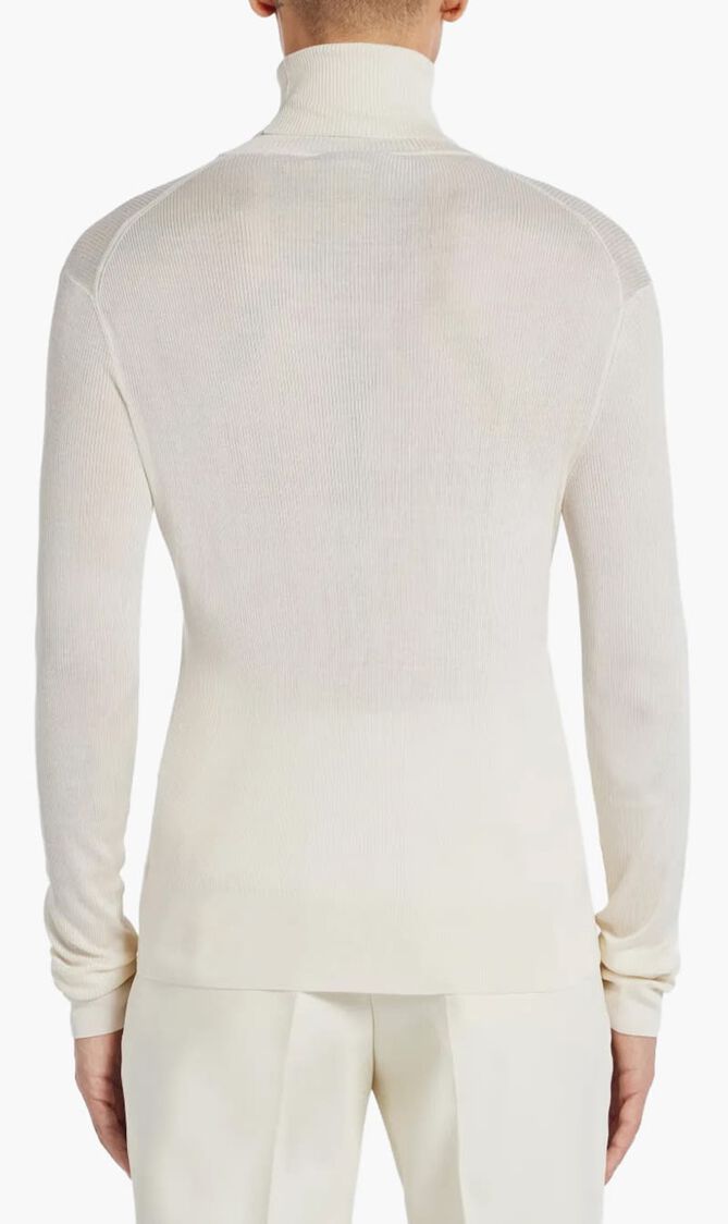 Finely Ribbed Sweater