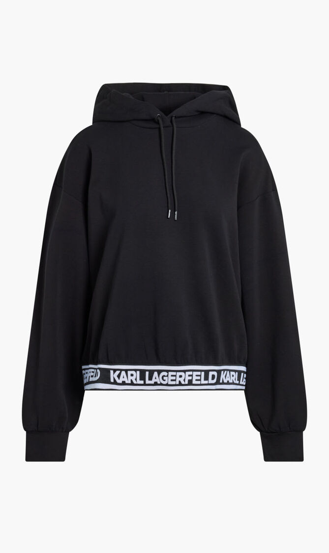 BONDED JERSEY HOODIE WLOGO