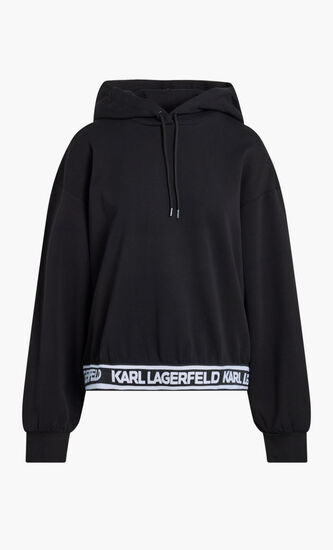 BONDED JERSEY HOODIE WLOGO