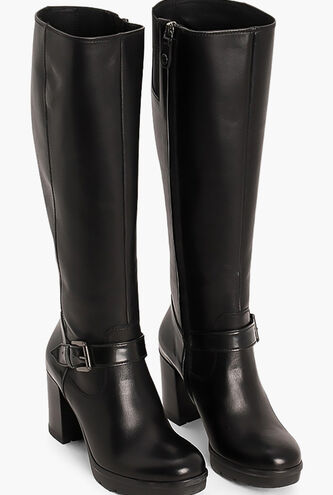 Abrienne Leather Knee Boots