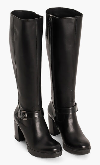 Abrienne Leather Knee Boots