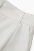 Cropped Stretch Twill Belted Pants