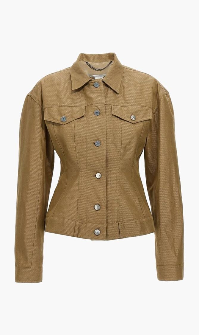 WAISTED BUTONNED JACKET
