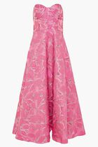 Amelia Floral Jacquard Midi Dress